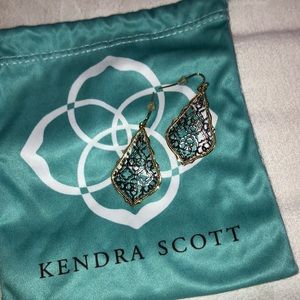 Kendra Scott Addie earrings in silver and gold